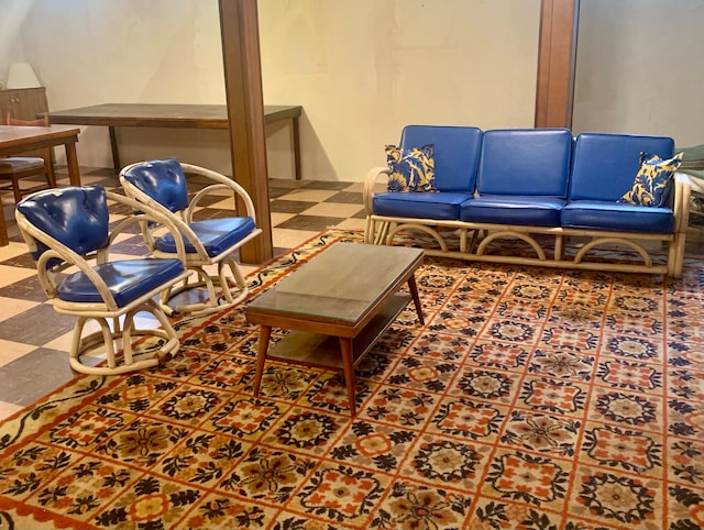 interior space featuring tile patterned floors