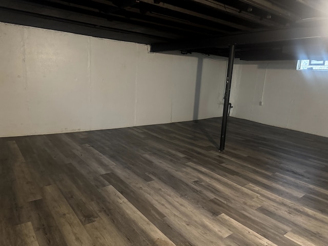 22613 Raven Ave, Eastpointe, MI 48021 - finished below grade area with dark wood-style flooring
