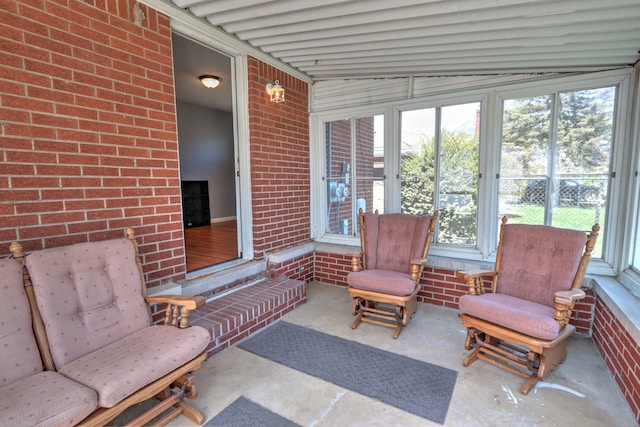 view of sunroom / solarium