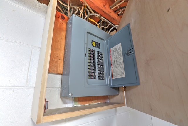 utility room featuring electric panel