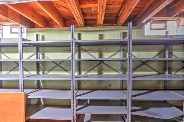 view of storage room