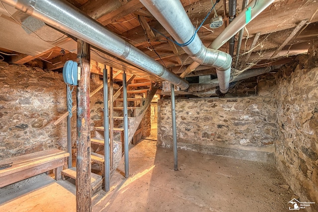 view of basement