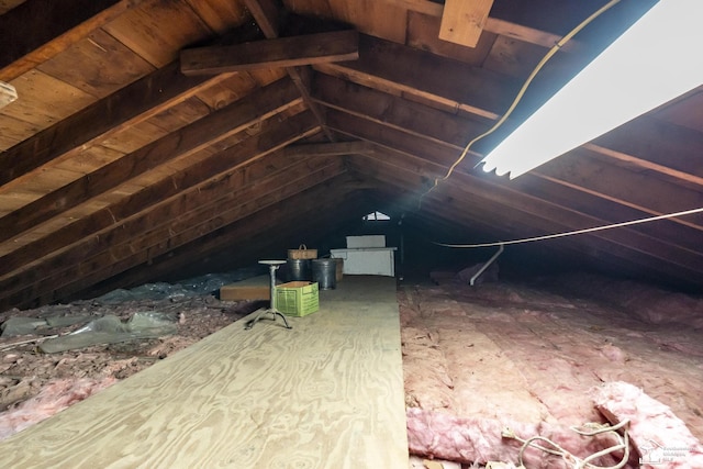 view of attic