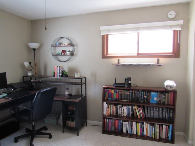 117 Vista Ct, Roscommon, MI 48653 - home office with baseboards and carpet flooring
