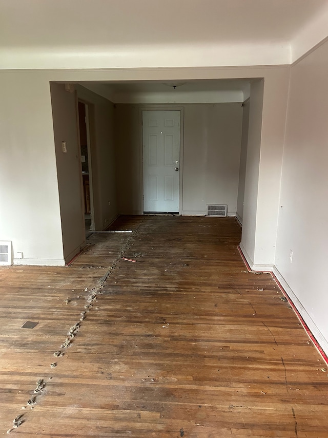 19483 Meyers Rd, Detroit, MI 48235 - interior space featuring wood-type flooring and visible vents