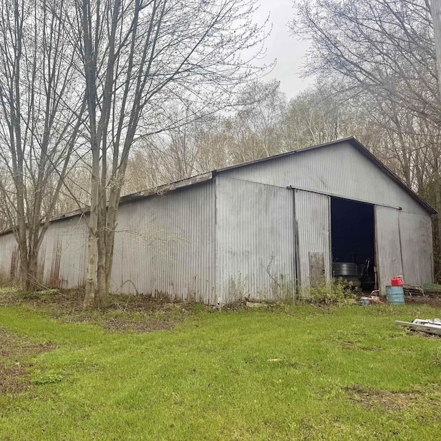 7850 Marsh Rd, Marine City, MI 48039 - view of pole building with a yard