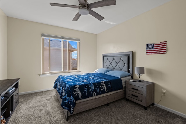 25820 Lord Dr, Chesterfield, MI 48051 - carpeted bedroom featuring ceiling fan and baseboards