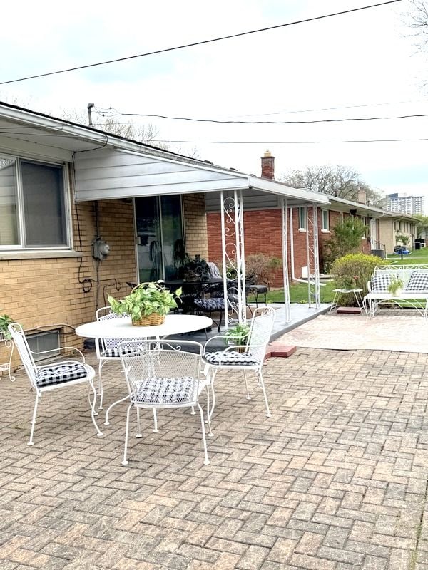 18337 Greenwald Dr, Southfield, MI 48075 - view of patio / terrace with outdoor dining area