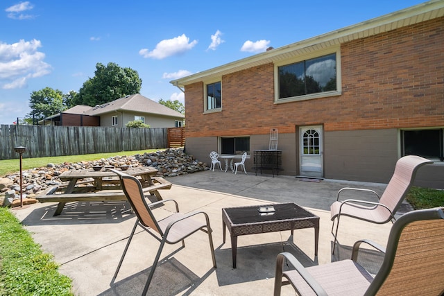 2250 Saines Manor Dr, Jackson, MI 49201 - view of patio / terrace featuring fence