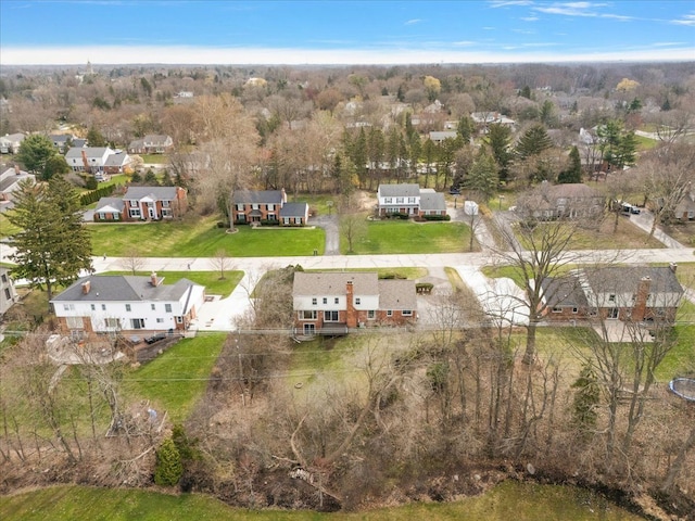 drone / aerial view featuring a residential view