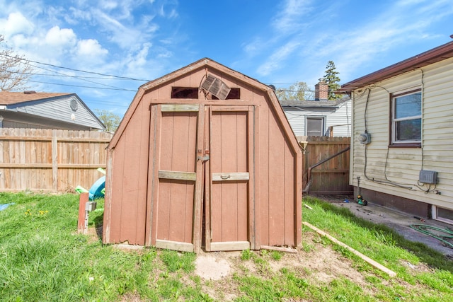 8127 Continental Ave, Warren, MI 48089 - view of shed featuring fence