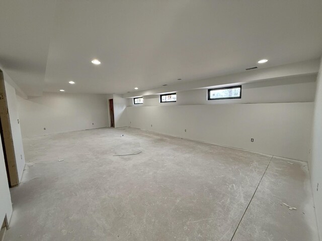 412 Sabine Dr Unit 11, Muskegon, MI 49442 - basement with recessed lighting