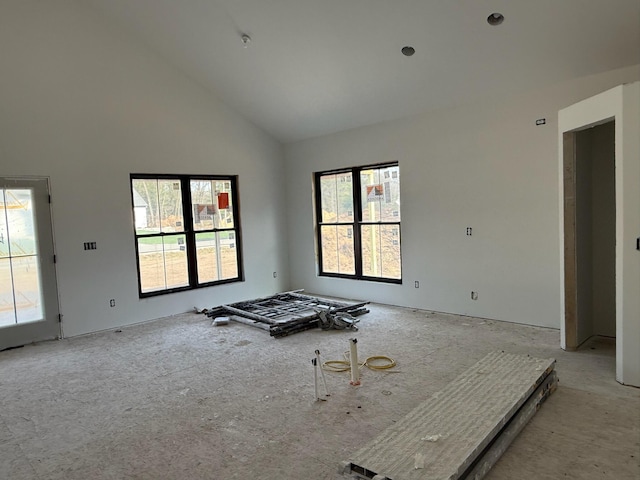 412 Sabine Dr Unit 11, Muskegon, MI 49442 - unfurnished room featuring high vaulted ceiling