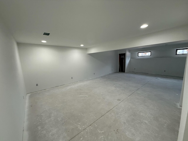 412 Sabine Dr Unit 11, Muskegon, MI 49442 - basement with recessed lighting