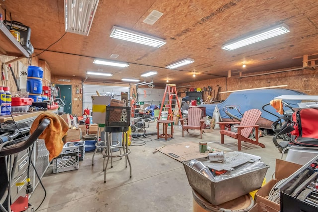 3553 Alpine Ct, Hillsdale, MI 49242 - miscellaneous room featuring unfinished concrete flooring