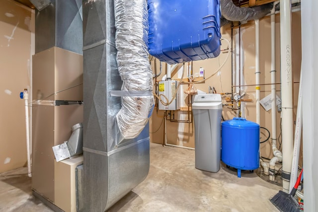 3553 Alpine Ct, Hillsdale, MI 49242 - utility room featuring heating unit