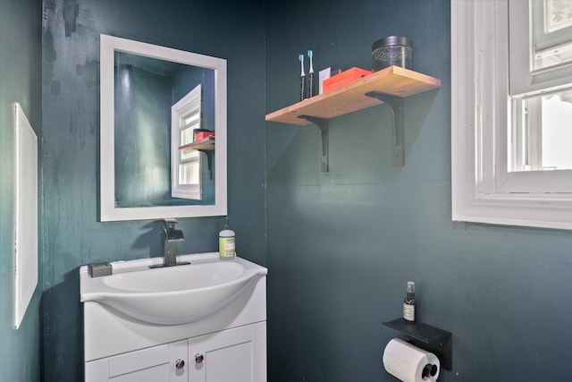 bathroom featuring vanity