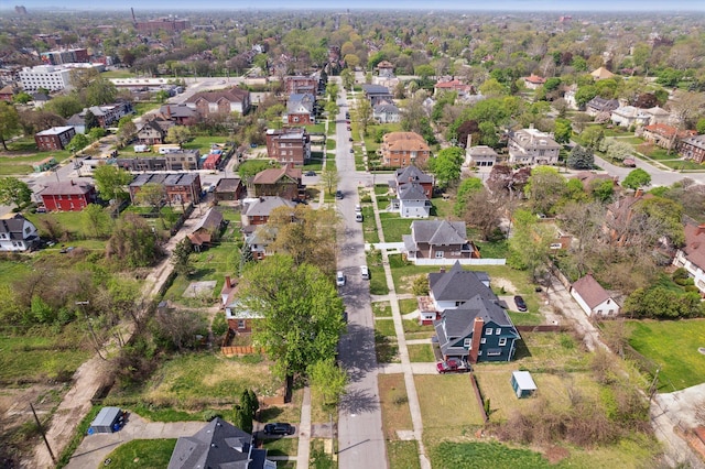 aerial view featuring a residential view