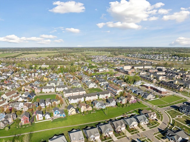drone / aerial view featuring a residential view