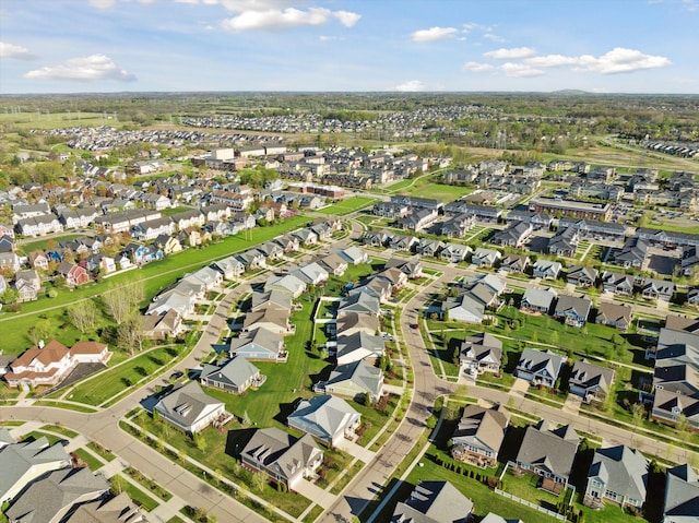 drone / aerial view featuring a residential view