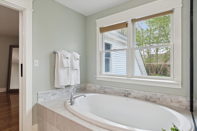 9730 Woodbend Dr, Saline, MI 48176 - bathroom with a wealth of natural light and a garden tub