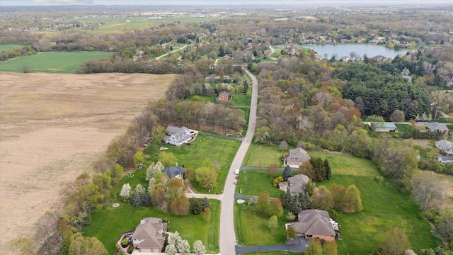9730 Woodbend Dr, Saline, MI 48176 - birds eye view of property with a water view