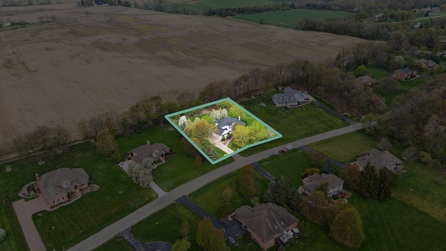 9730 Woodbend Dr, Saline, MI 48176 - birds eye view of property with a rural view