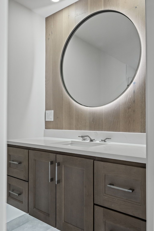 bathroom featuring vanity