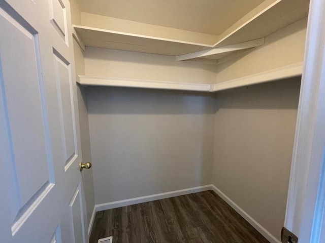 46132 Royal Dr, Chesterfield, MI 48051 - spacious closet with dark wood finished floors