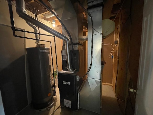 46132 Royal Dr, Chesterfield, MI 48051 - utility room with gas water heater