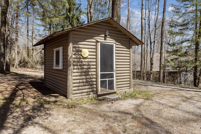 3895 Pine St, Glennie, MI 48737 - view of shed