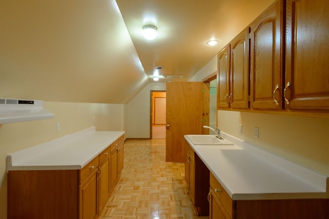 interior space featuring a sink