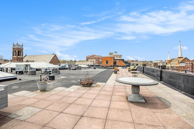 view of patio with a residential view