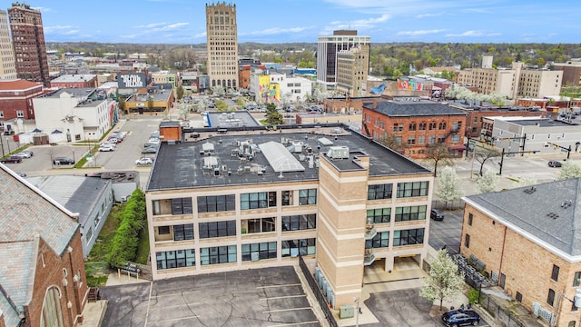 drone / aerial view featuring a view of city