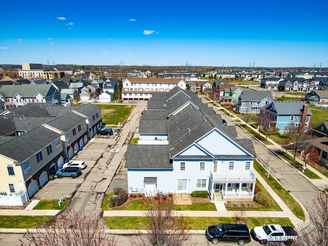 birds eye view of property featuring a residential view