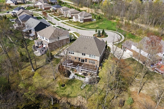 bird's eye view featuring a residential view