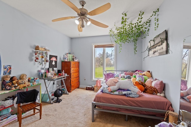 3620 Sharp Rd, Adrian, MI 49221 - carpeted bedroom with ceiling fan
