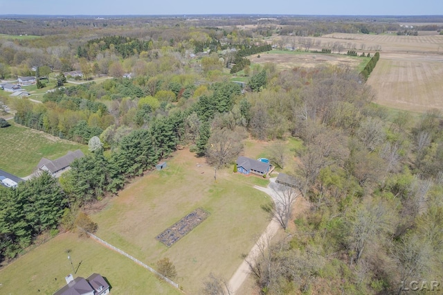 3620 Sharp Rd, Adrian, MI 49221 - aerial view featuring a rural view