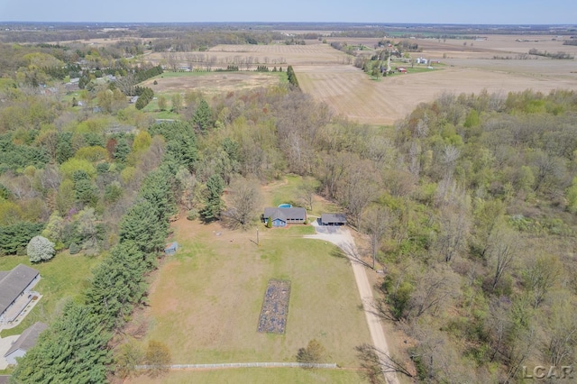 3620 Sharp Rd, Adrian, MI 49221 - aerial view featuring a rural view