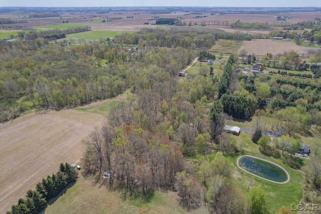 3620 Sharp Rd, Adrian, MI 49221 - bird's eye view with a rural view