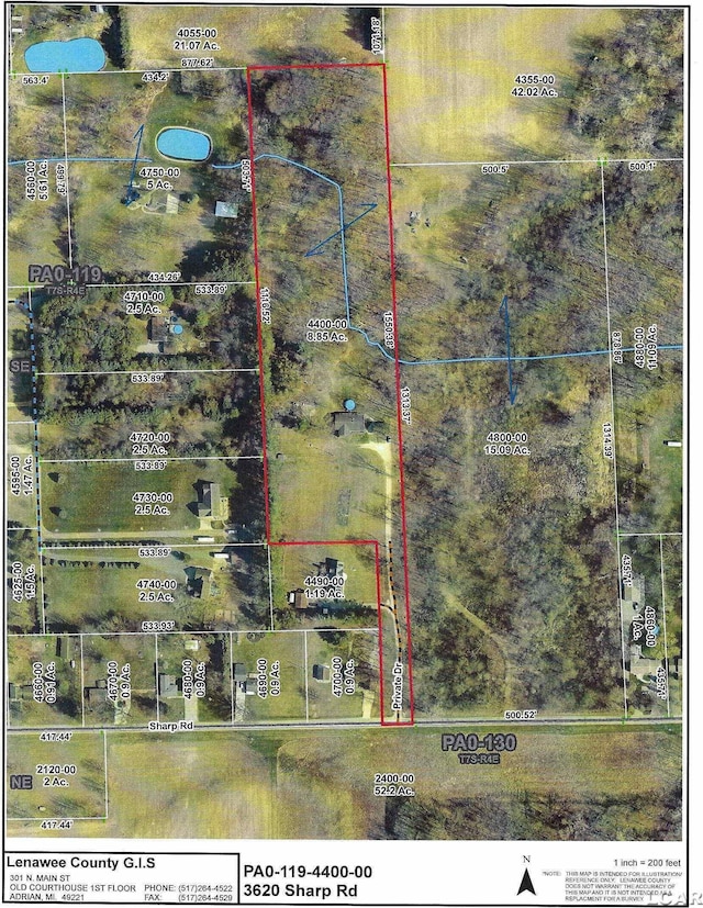 3620 Sharp Rd, Adrian, MI 49221 - map location