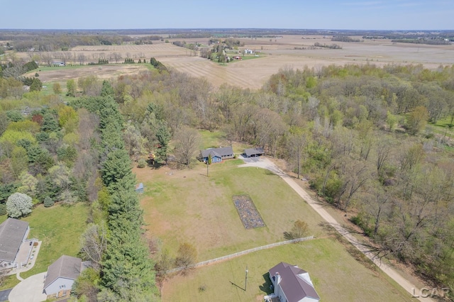 3620 Sharp Rd, Adrian, MI 49221 - aerial view featuring a rural view