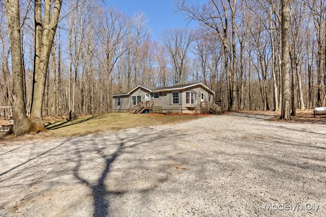 view of manufactured / mobile home