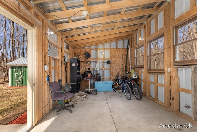 miscellaneous room featuring concrete flooring