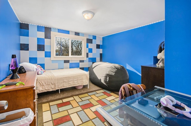 bedroom featuring carpet floors