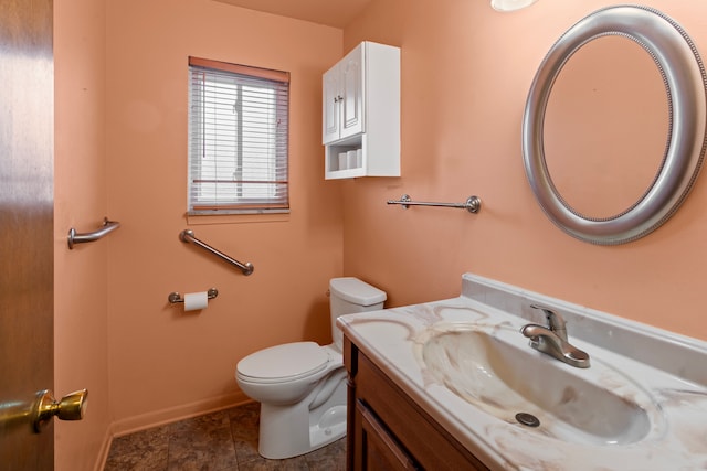 15895 Bexley St, Clinton Township, MI 48038 - half bathroom featuring baseboards, toilet, and vanity