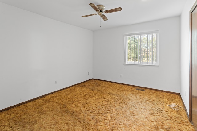 15895 Bexley St, Clinton Township, MI 48038 - carpeted empty room featuring baseboards and a ceiling fan