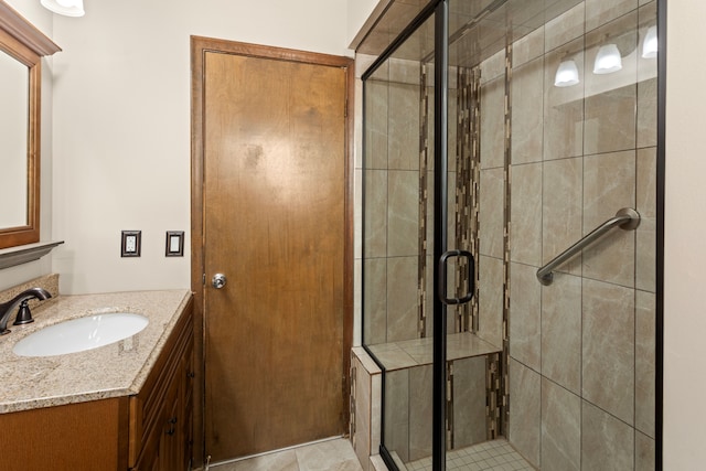 15895 Bexley St, Clinton Township, MI 48038 - full bathroom with a stall shower and vanity