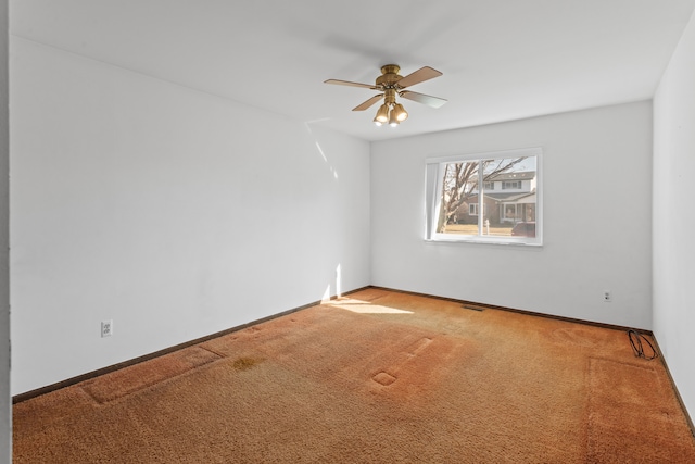 15895 Bexley St, Clinton Township, MI 48038 - carpeted empty room with ceiling fan and baseboards