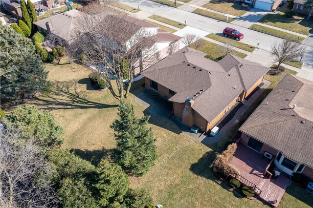 15895 Bexley St, Clinton Township, MI 48038 - birds eye view of property with a residential view